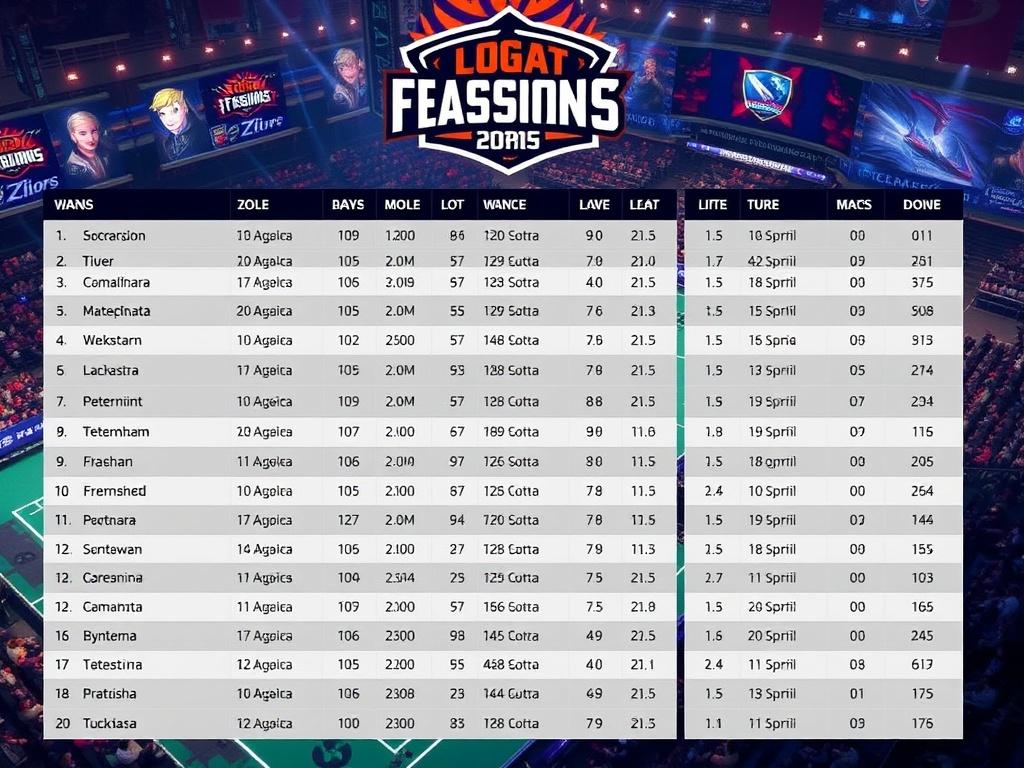     Les tournois e-sport majeurs : The International, LoL Worlds.. Tableaux et listes