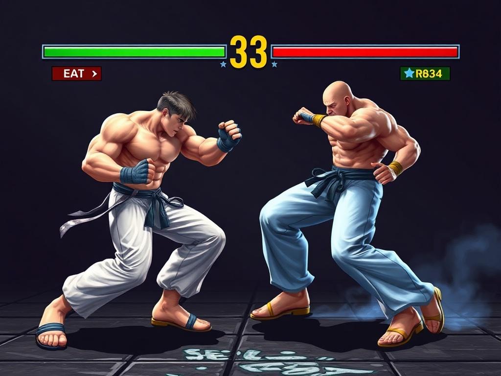     Les jeux de combat (Street Fighter, Tekken) : scène et techniques.. Ressources et lexique