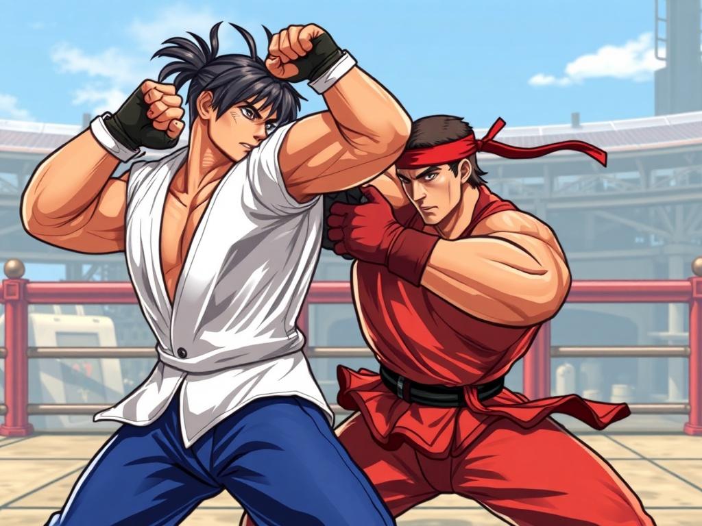     Les jeux de combat (Street Fighter, Tekken) : scène et techniques.. Les mécaniques de base et avancées